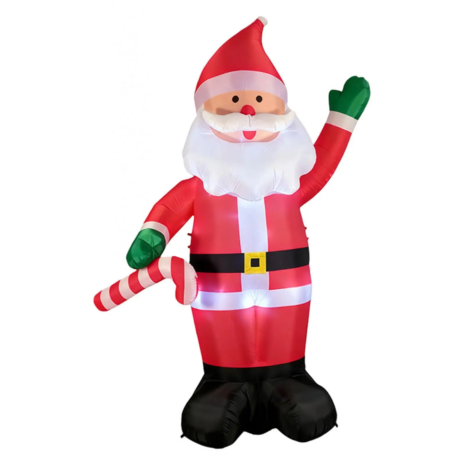 Navidad inflable iluminada de Papá Noel de 12 pies con luces LED, decoración navideña, adorno decorativo para patio de vacaciones