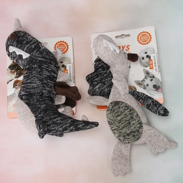 Juguetes con sonido para morder mascotas, juguete de peluche de punto suave, entrenamiento interactivo, molienda de dientes, juguete para perros, accesorios para perros, juguetes para perros pequeños - imagen 4