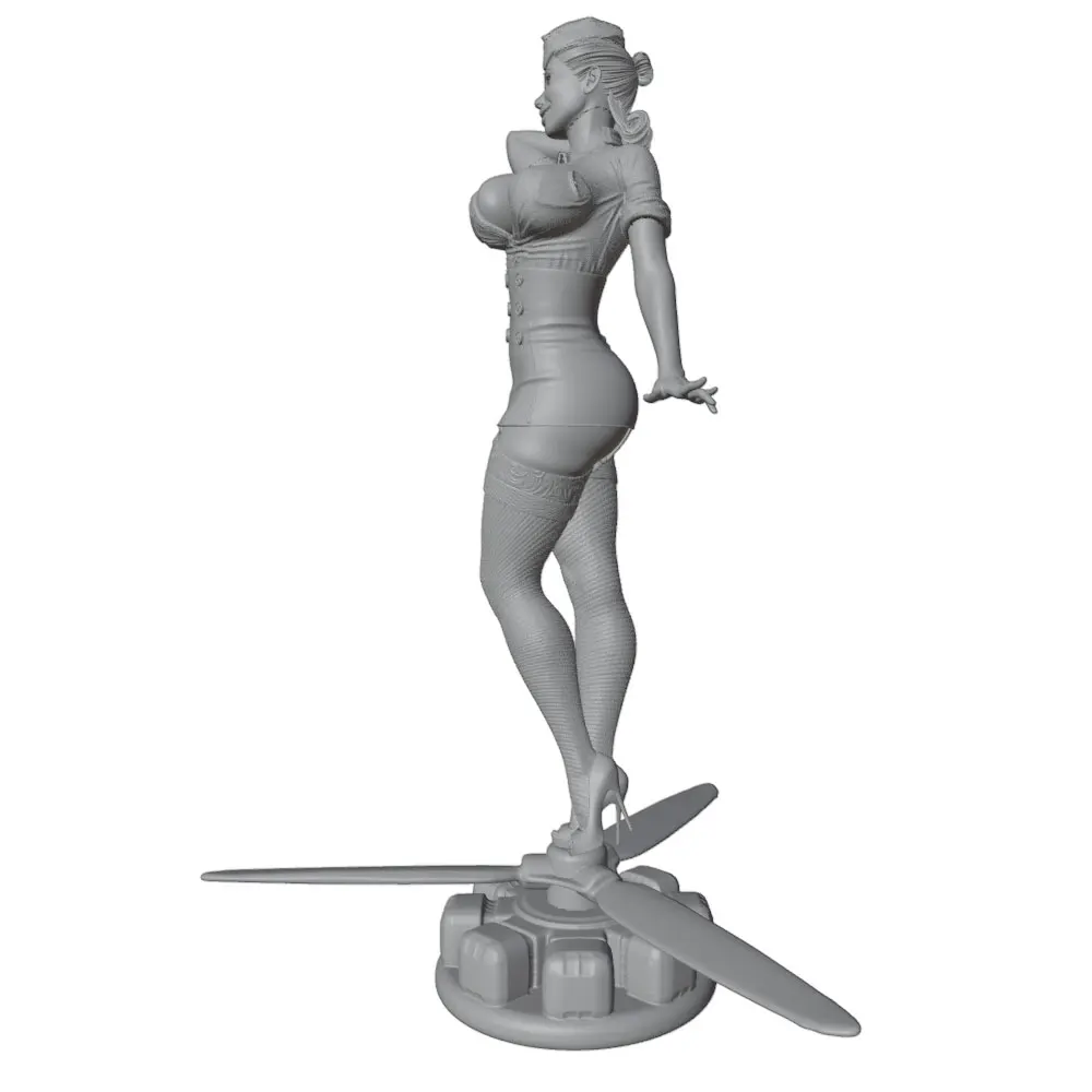 Kit modelo piloto sexy 1/24 – Resina GK sin pintar - imagen 3