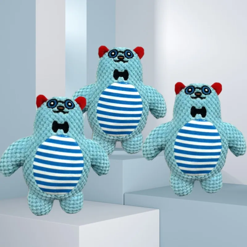 Juguete Molar para perros y mascotas, entrenamiento con ventilación, pana, mono, cerdo, voz, juguete de peluche, suministro de limpieza dental para perros, juguetes para perros grandes - imagen 2