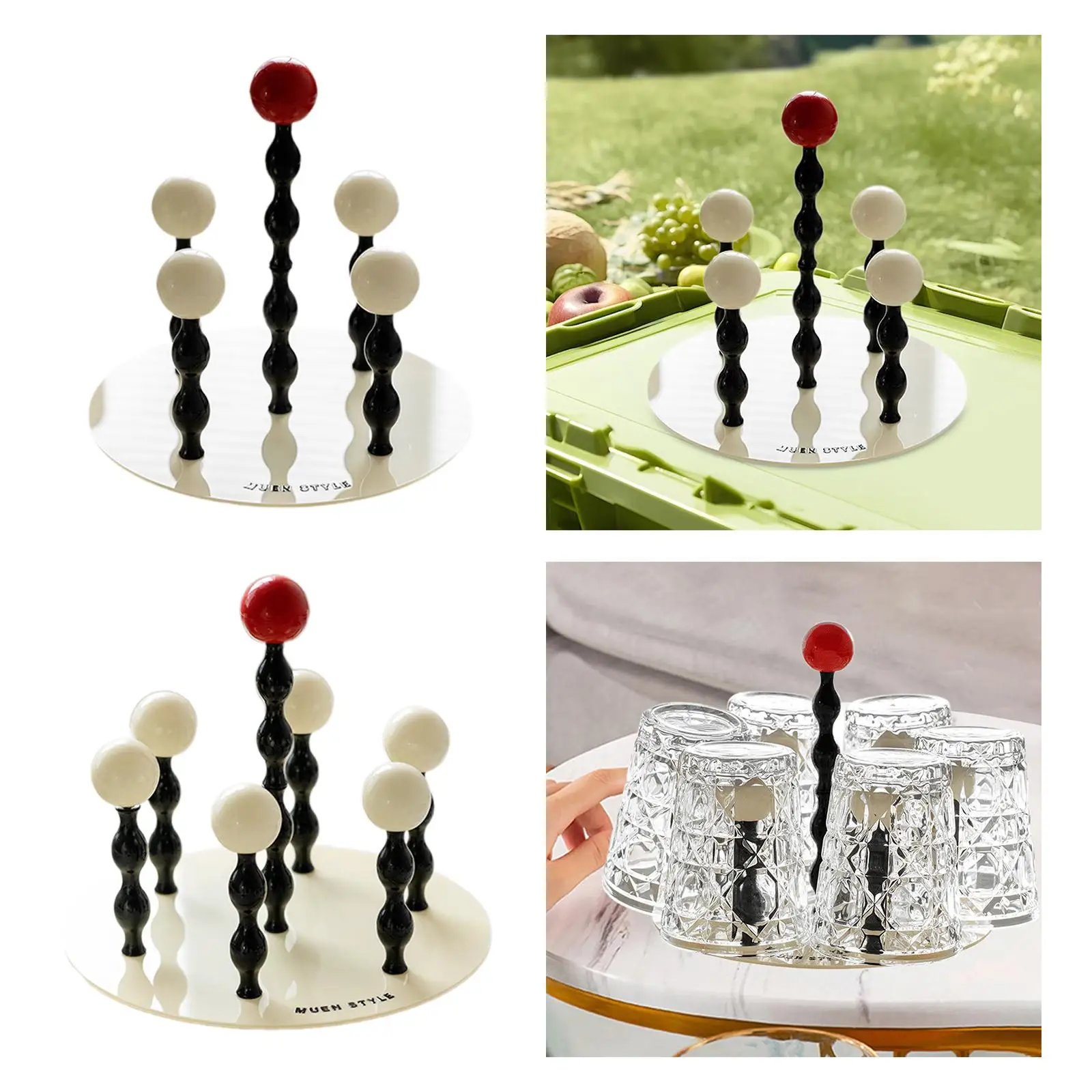 Cup Drying Rack Cup Stand Easy to Clean Stylish Kitchen Cup Holder Tea Cup Storage Rack for Bar Home Restaurant Countertop Table