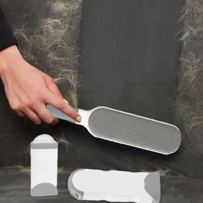 Cepillo de pelusa de viaje reutilizable, herramienta portátil de eliminación de pelusa de abrigo, recogedor de pelo suelto de doble cara para sofá de ropa - imagen 2
