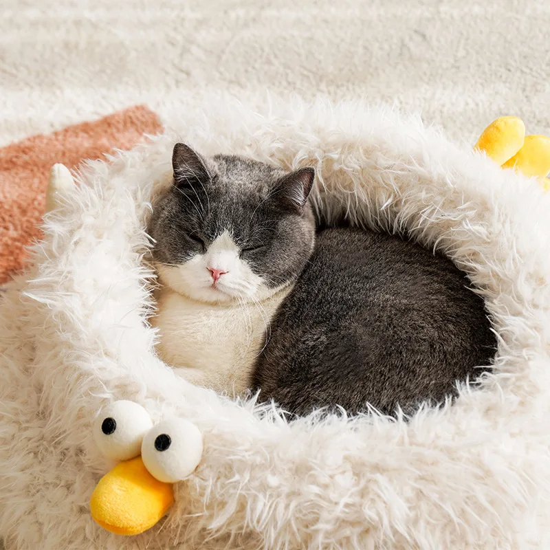 Cama con diseño de pollo para gatos y perros pequeños - imagen 4