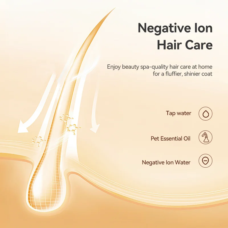 ROJECO-cepillo de vapor para perros, peine de pelo para mascotas, pulverizador eléctrico, cepillos de pelo para perros inalámbricos, cepillo de pelo para perros y gatos, suministros de aseo - imagen 5