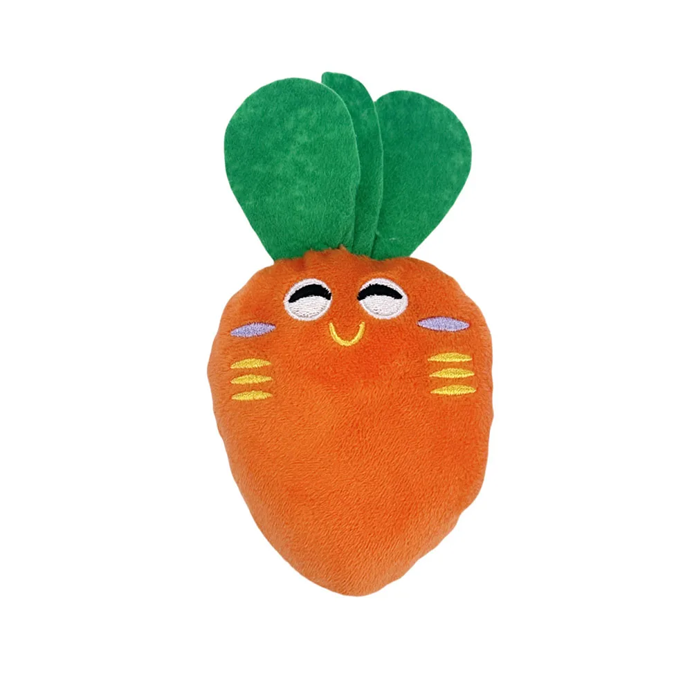 Estrella/banana de juguete para mascotas de frutas de dibujos animados con papel arrugado y chirriador, resistente a mordeduras para gatos y perros para masticar, moler los dientes juegan solo - imagen 5