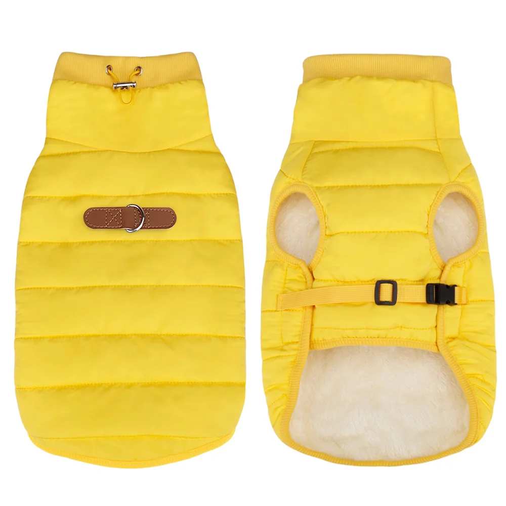 Ropa cálida de invierno para perros, chaqueta a prueba de viento para perros, abrigo con forro de piel, chaleco para cachorros, ropa para perros pequeños y medianos, Chihuahua Pug - imagen 5