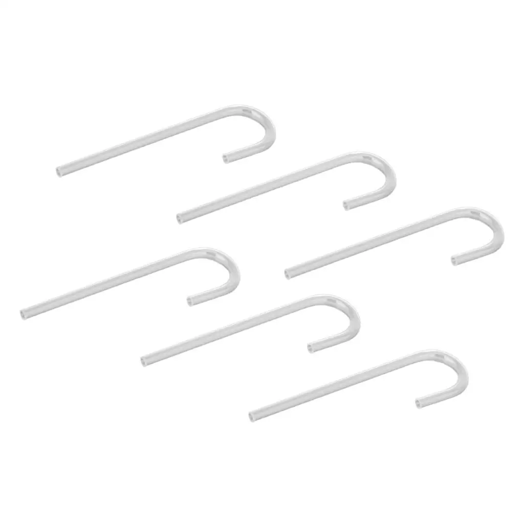 6pcs Mini Acrylic Pipe U Shaped Tube for Aquarium Diffusion System Curvature