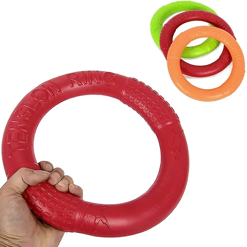 Discos voladores para perros, anillo de entrenamiento EVA resistente a las mordeduras, juguete flotante para cachorros, juego interactivo al aire libre, suministro de productos - imagen 4