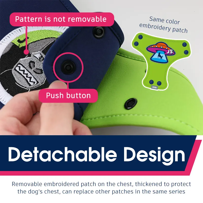 Arnés transpirable ajustable para perro, chaleco de nailon suave con hebilla duradera, fácil Control, diseño desmontable para caminar - imagen 5