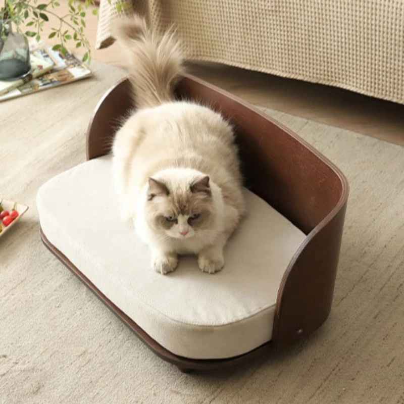 Sofá de madera para gatos – Villa cómoda y desmontable - imagen 3