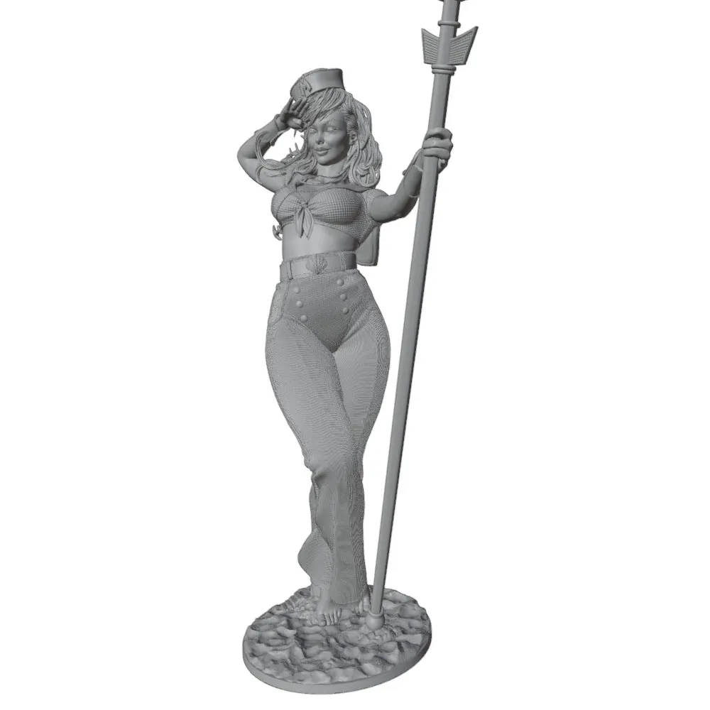 Figura de resina anime gris sin montar ni pintar, mini coleccionable - imagen 2