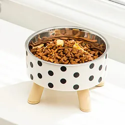 Cuenco antideslizante de acero inoxidable para perros y gatos