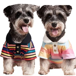 Polo deportivo a rayas para perros pequeños - Bichón Maltés