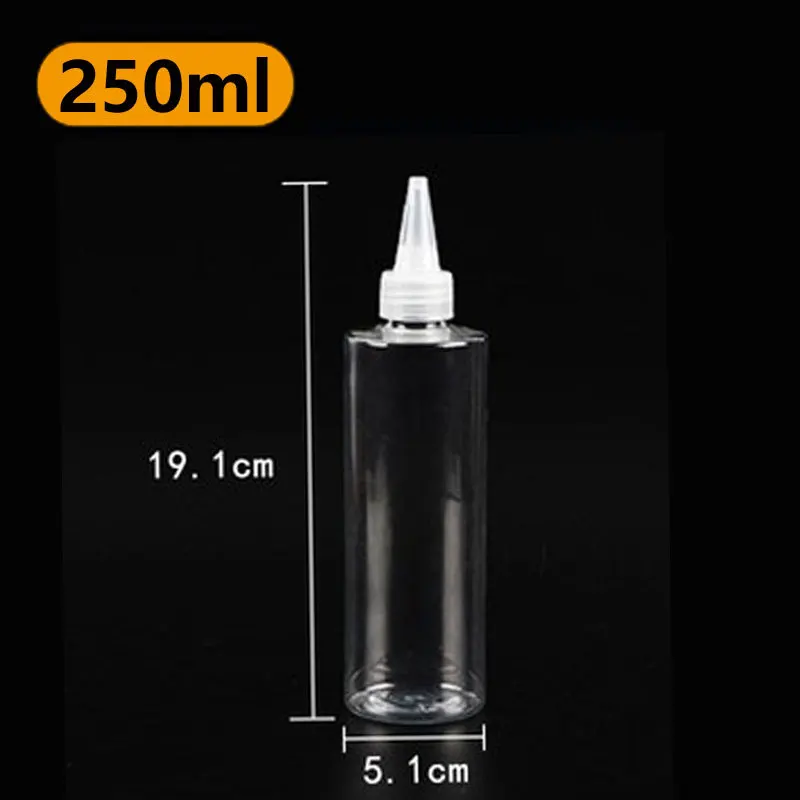 Subembotellado líquido exprimible de boca puntiaguda transparente de 250 ml - imagen 5