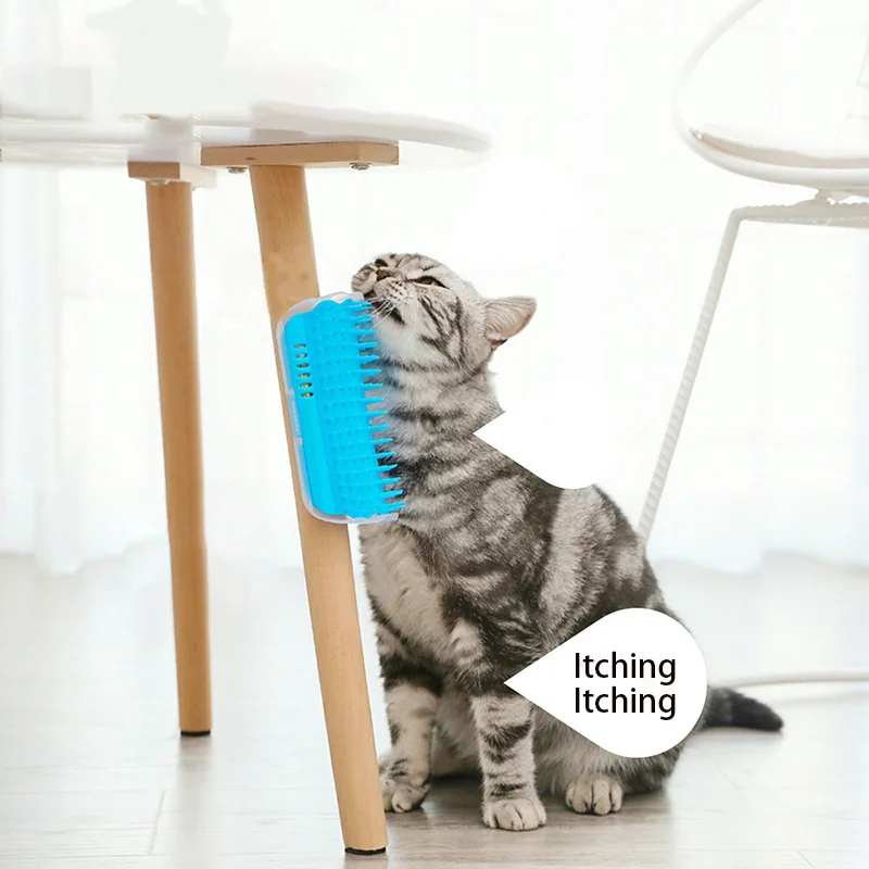 Nuevo cepillo rascador de esquina de pared para gatos, peine para mascotas, cerdas para rascar, masajeador de arco, accesorios de aseo - imagen 2