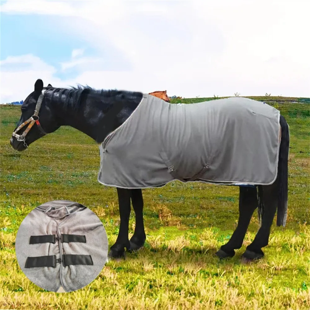 Manta de invierno para caballo con forro polar cálido - imagen 3