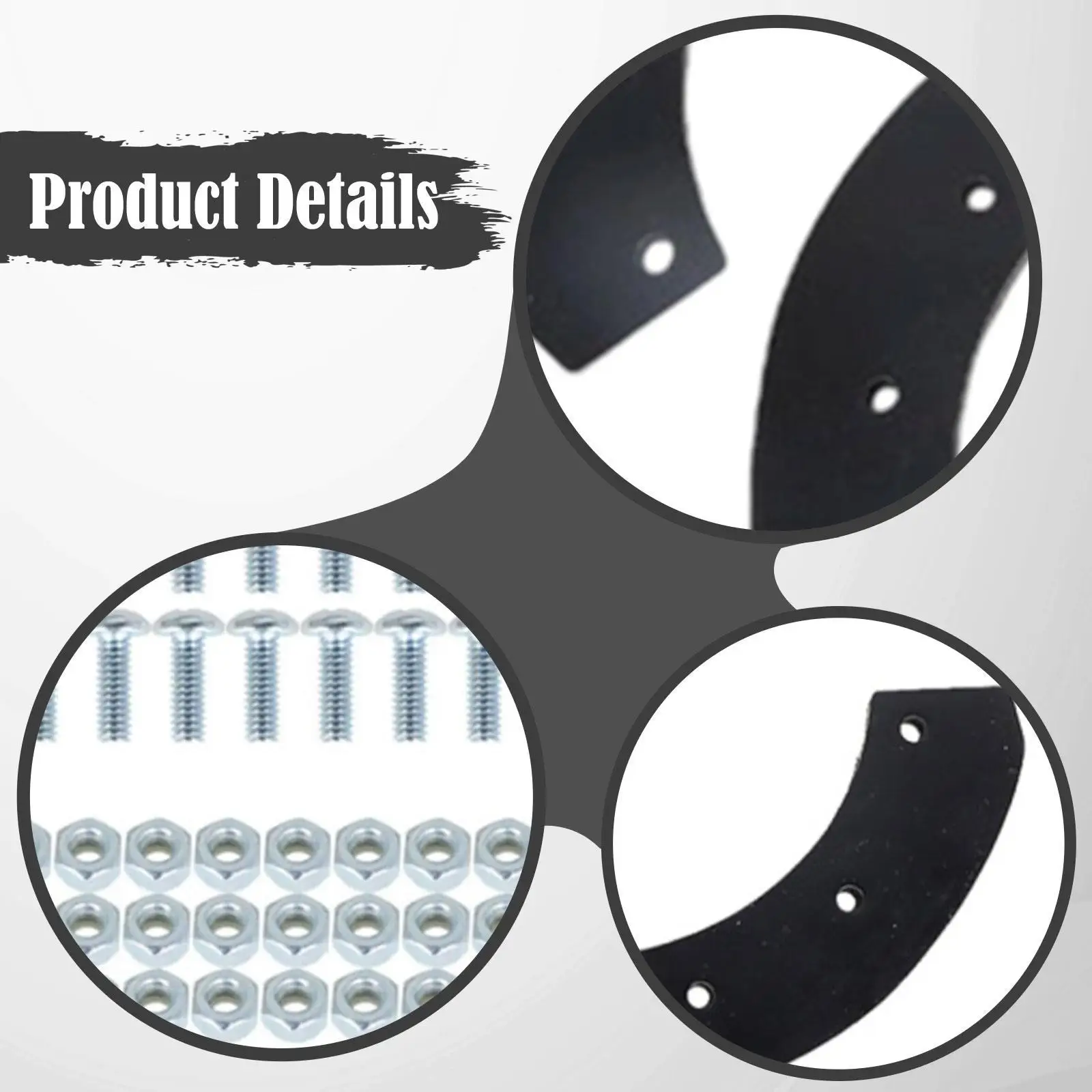 302565MA 327072MA Juego de paletas de goma Montaje simple Componentes negros confiables Accesorios resistentes Reemplazo profesional - imagen 5