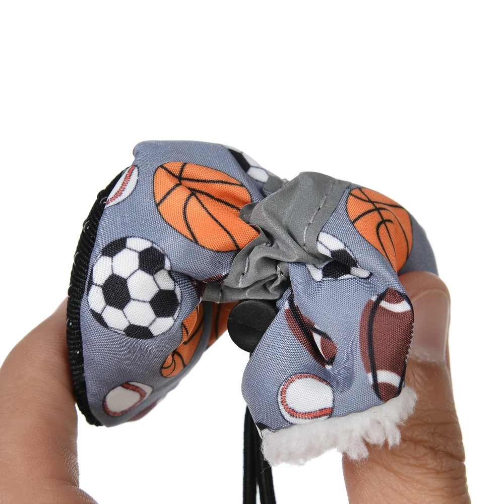 4 Uds. Zapatos de invierno para perros pequeños y medianos, botas de nieve cálidas impermeables para cachorros y mascotas, calcetines reflectantes ajustables antideslizantes para Pug - imagen 3