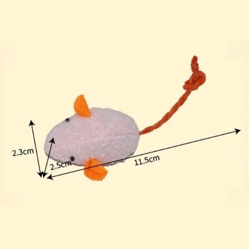 Juguetes de ratón con hierba gatera para gatos, juguetes interactivos para gatos con ratones de peluche para gatitos de interior, suministros para mascotas con ratas de peluche resistentes a mordeduras - imagen 4