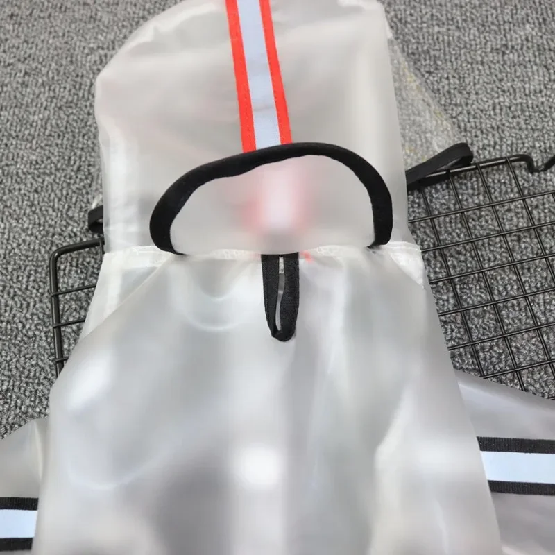 Chubasquero para mascotas, cachorro, cuatro pies, con capucha, transparente, impermeable, Teddy, perros pequeños y grandes, ropa para la lluvia para Chihuahua, Bulldog Francés - imagen 4