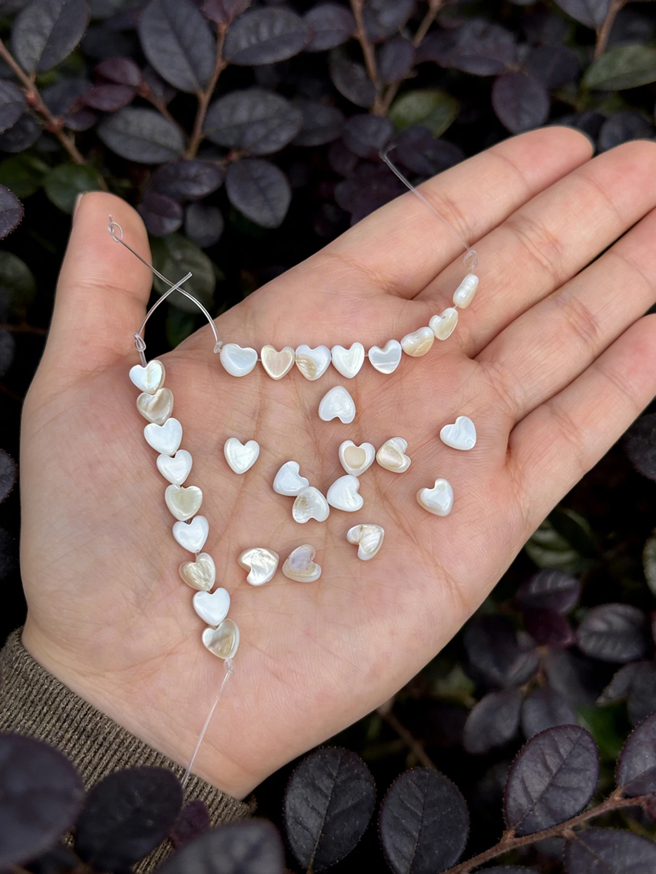 Colgante corazón concha blanca natural elegante para gatos y perros - imagen 3