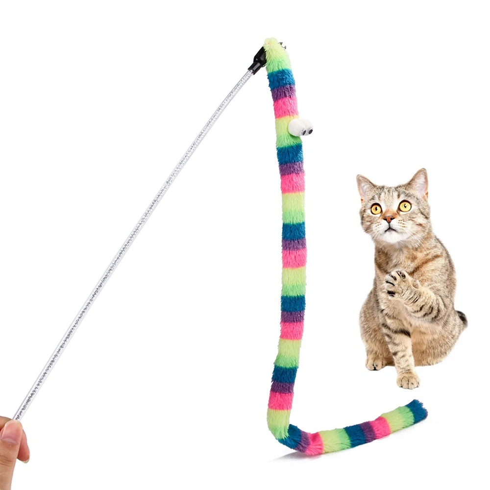 Varita simuladora de serpiente para gato, juguetes de juego divertidos para mascotas, varilla receptora, juguetes interactivos, accesorios para gatos de ejercicio - imagen 2