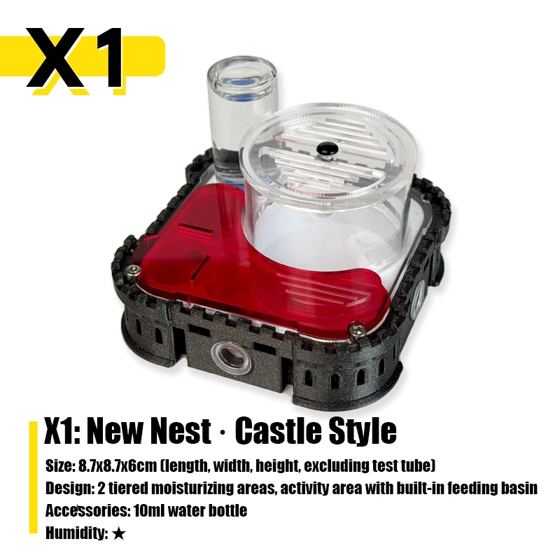Nuevo Nido trasero serie X1, nido de hormiga impreso en 3D, granja de hormigas, nido de hormigas plano, caja ecológica, caja de alimentación, estación espacial de granja de hormigas - imagen 4