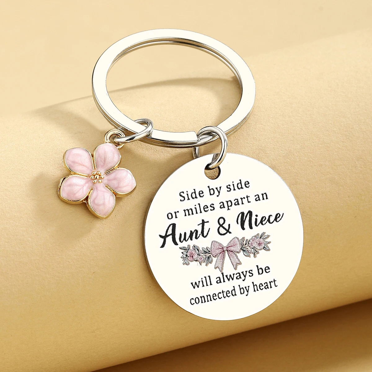 Los mejores regalos de tía de todos los tiempos para tías favoritas de Navidad Llaveros de Navidad Regalos de sobrina Regalo de tía pensativo - imagen 4