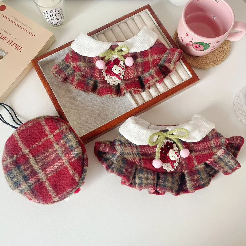 Disfraz de falda con cuello de encaje y sombrero para gatos y perros - imagen 2