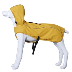 Chubasquero impermeable para perros medianos y grandes – Reflectante con capucha