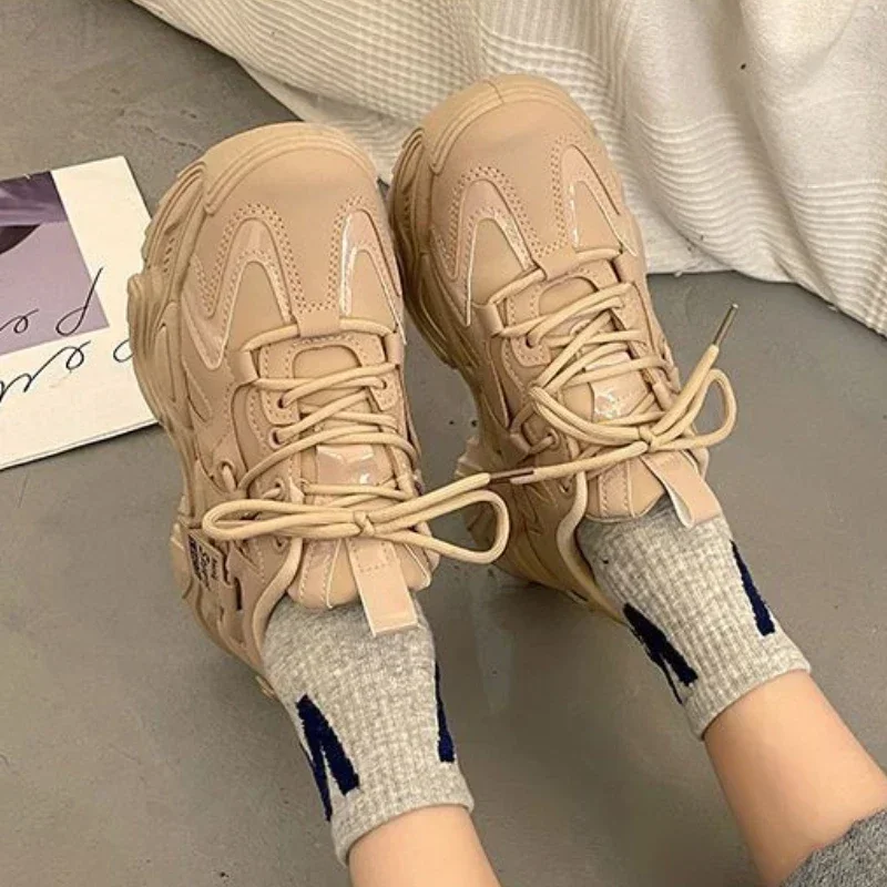 Zapatillas de deporte para mujer, zapatos informales de malla que combinan con todo, desodorante, zapatos de fondo blando, zapatillas transpirables para primavera y otoño, zapatillas femeninas - imagen 2