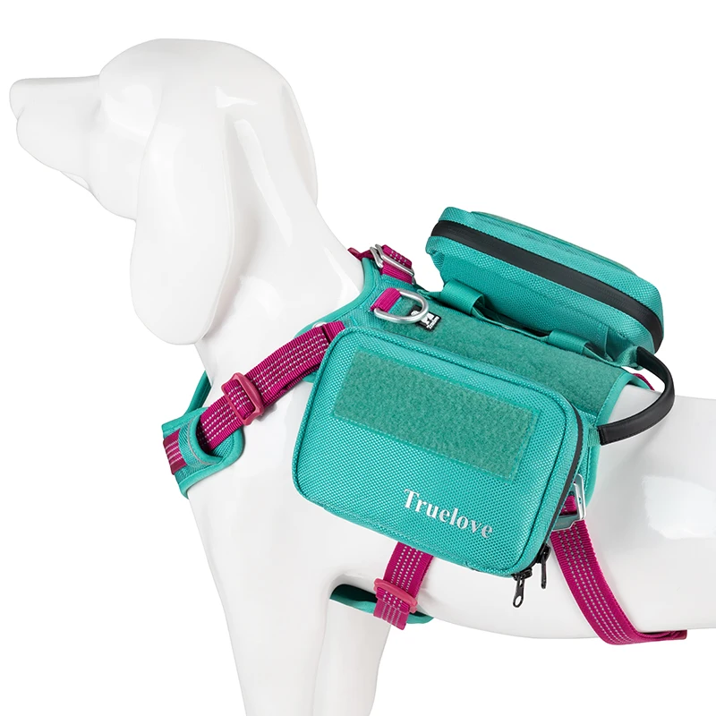 Truelove-Chaleco con arnés para perro, bolsa de sillín, mochila de servicio para perro en entrenamiento, alforja de calidad para perros tácticos, TLB3011 - imagen 3
