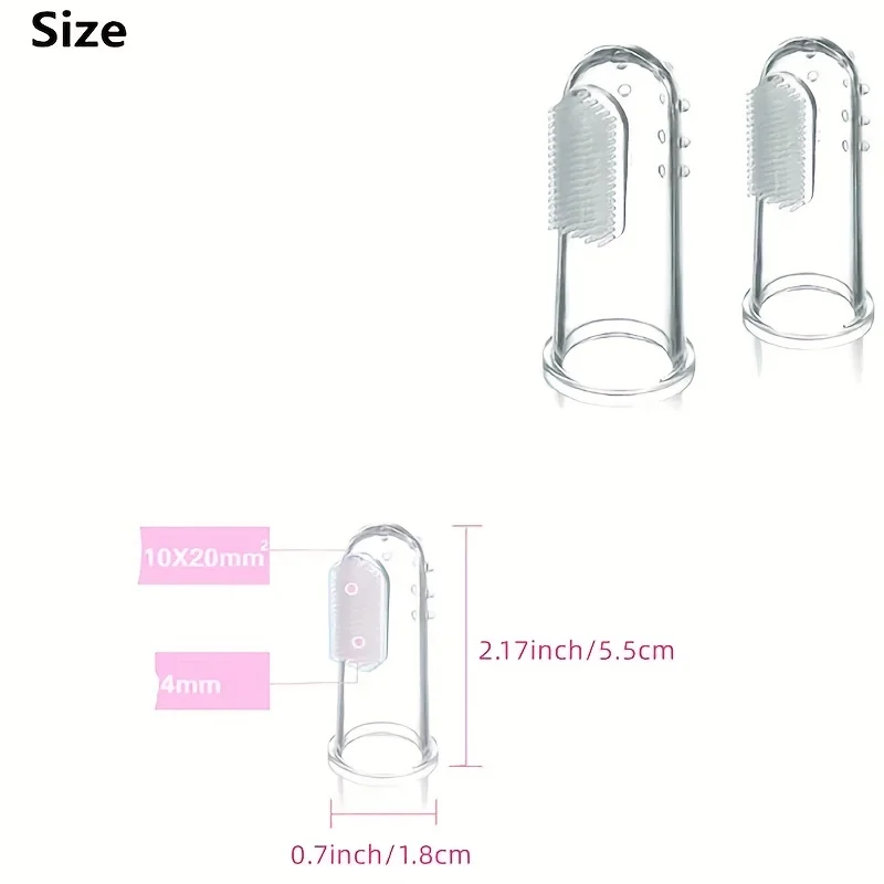 5 juegos de fundas para dedos de silicona para mascotas, cepillos de dientes en caja para gatos, perros, cepillado, mangas para dedos, productos de limpieza bucal para dientes de mascotas - imagen 3