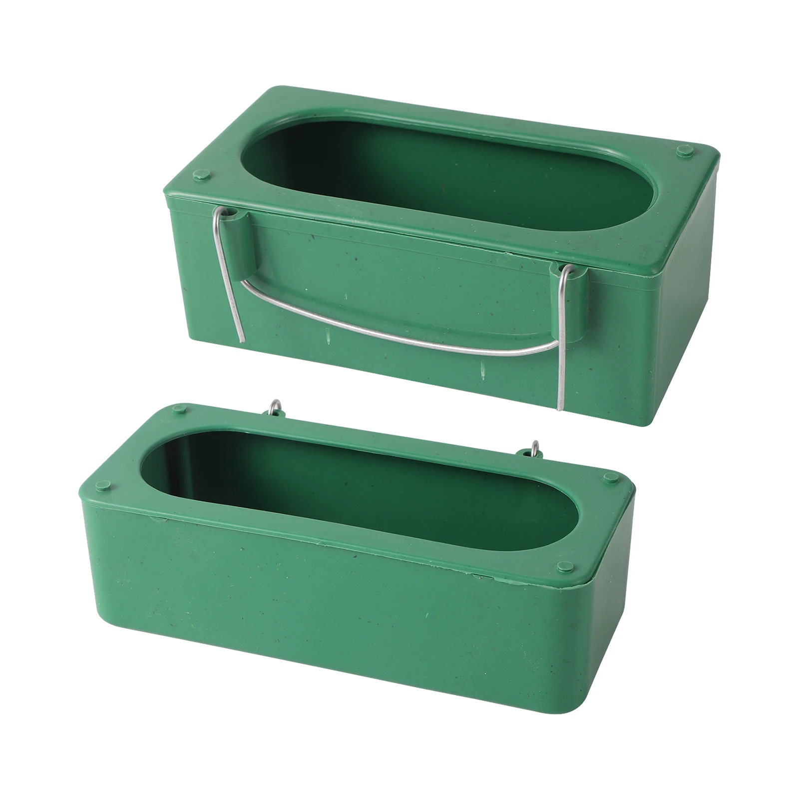 Comedero para pájaros, jaula para pájaros, cuenco colgante, comida para loros, tazón de agua, alimentación, taza a prueba de salpicaduras, alimentador de jaula de plástico para palomas y pájaros, 2 uds.