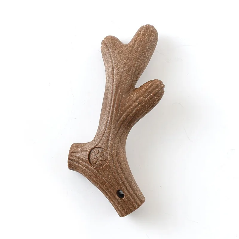 Hueso de bambú masticable para perros – Juguete dental interactivo - imagen 5