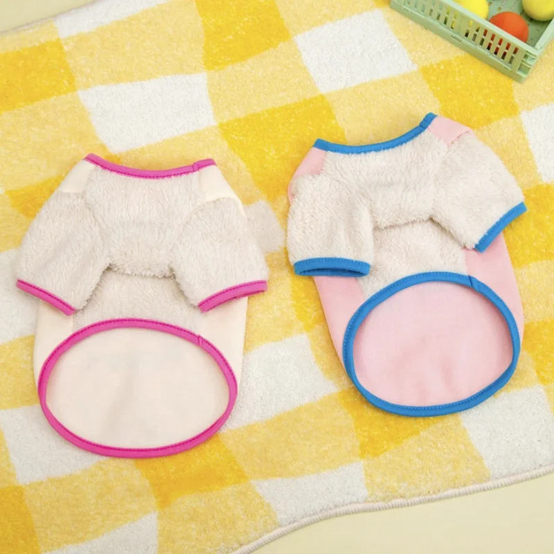 Otoño sudaderas con capucha para perros con anillo en D moda nueva ropa para perros estampado de dibujos animados sudaderas con capucha para cachorros cálido suave jerseys para gatos Chihuahua trajes para mascotas - imagen 5