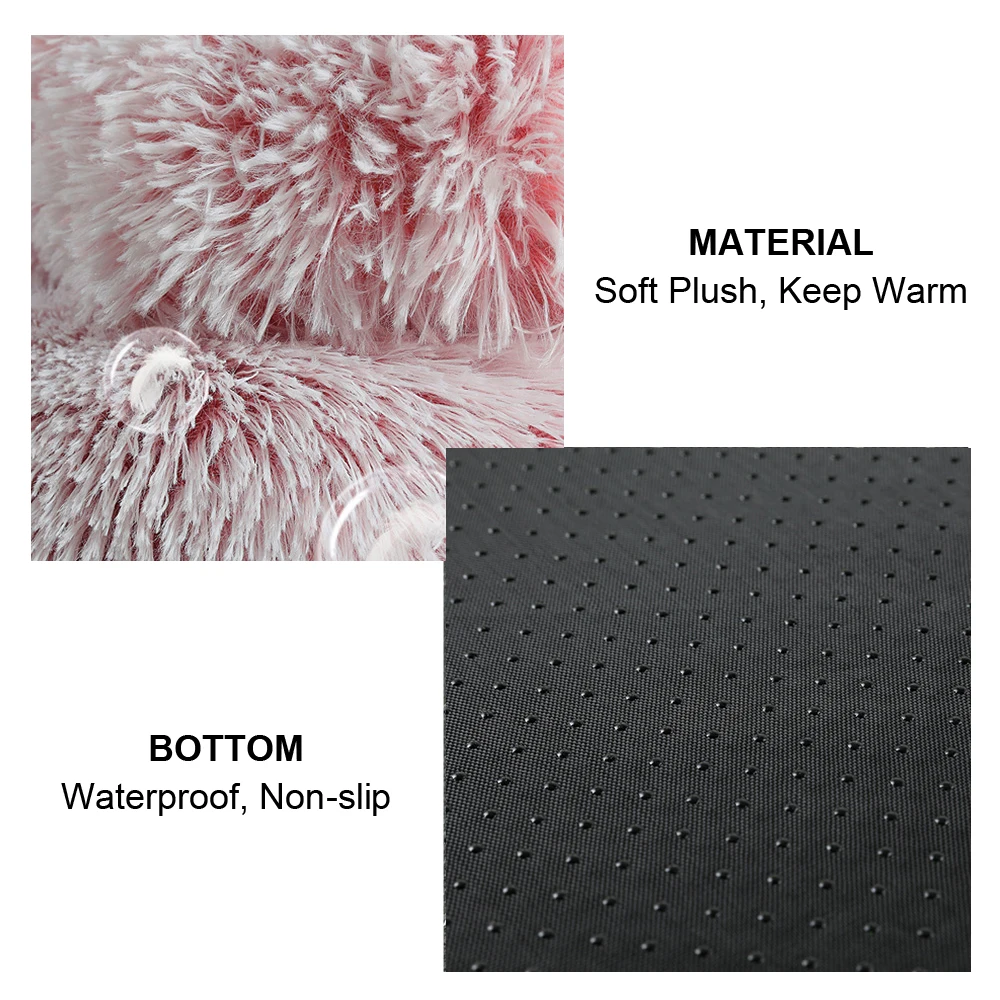Cama redonda supercálida para gatos, nido de invierno para mascotas, casa larga de felpa para gatitos, cojín para perros pequeños, cesta para dormir - imagen 5