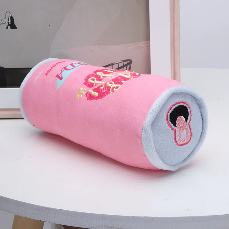 Juguete de peluche masticable y duradero, juguete interactivo para mascotas con forma de lata para perros y gatos, juguete de peluche suave que hace ruido, - imagen 3