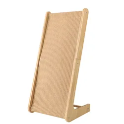 Rascador vertical de sisal para gatos – Poste estable en L resistente
