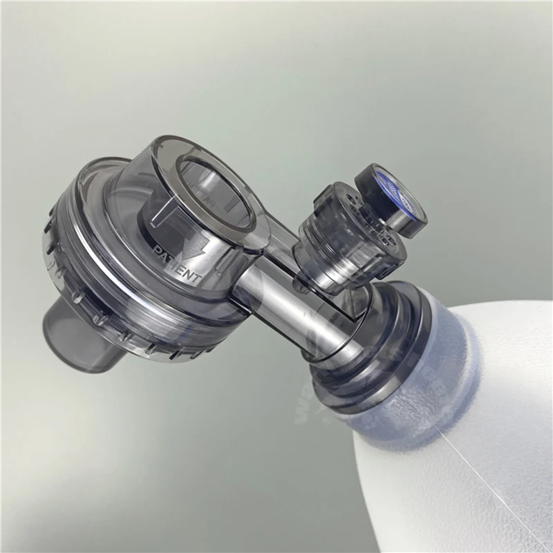 Respirador Simple, Kit de resucitador Artificial de silicona, bolsa Ambu de emergencia, resucitador Manual con máscara - imagen 3