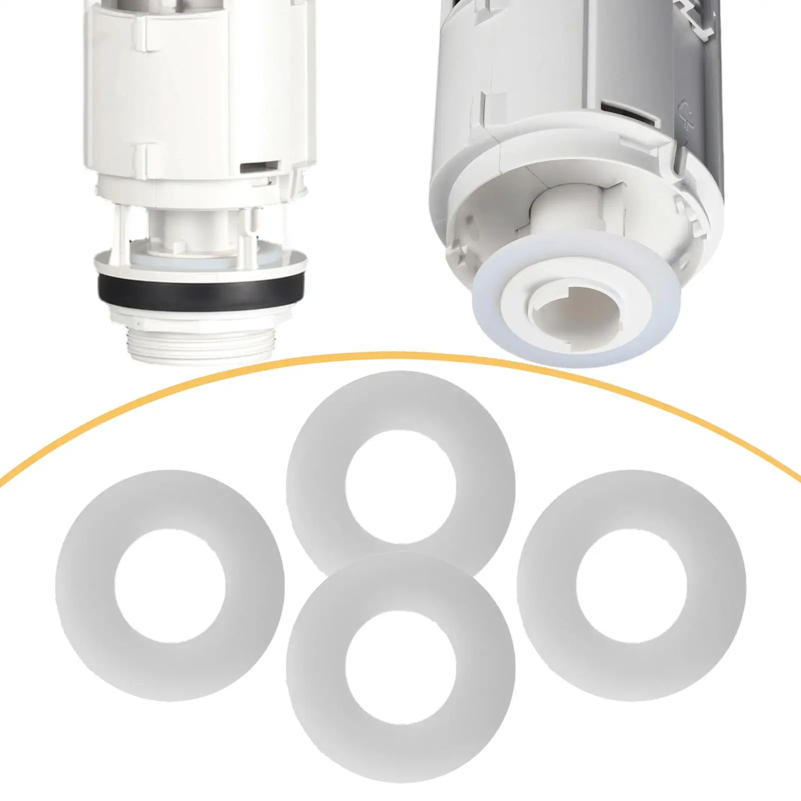 4 Pieces Flush Valve Seal Replacement,Stop Water Waste,Leakproof,for Plumbers and Homeowners,Sealing Washer