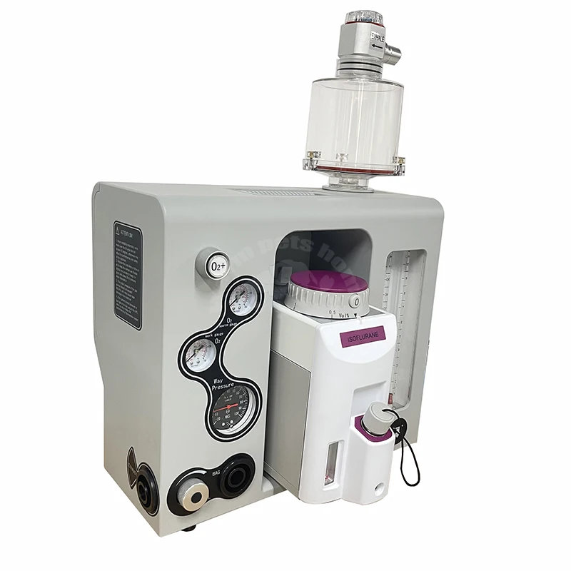 Máquina anestesia portátil aparato anestesia médica mascotas perros gatos - Detalle del sistema de anestesia