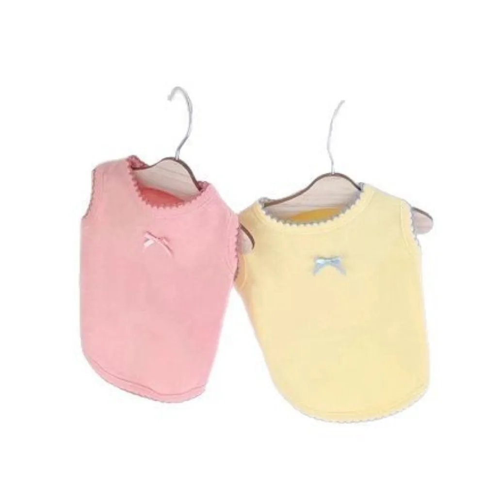 Chaleco de color caramelo para mascotas, Teddy fino, Yorkshire, perro pequeño, gato, ropa para parejas, protector solar, camisa Base para perros - imagen 5