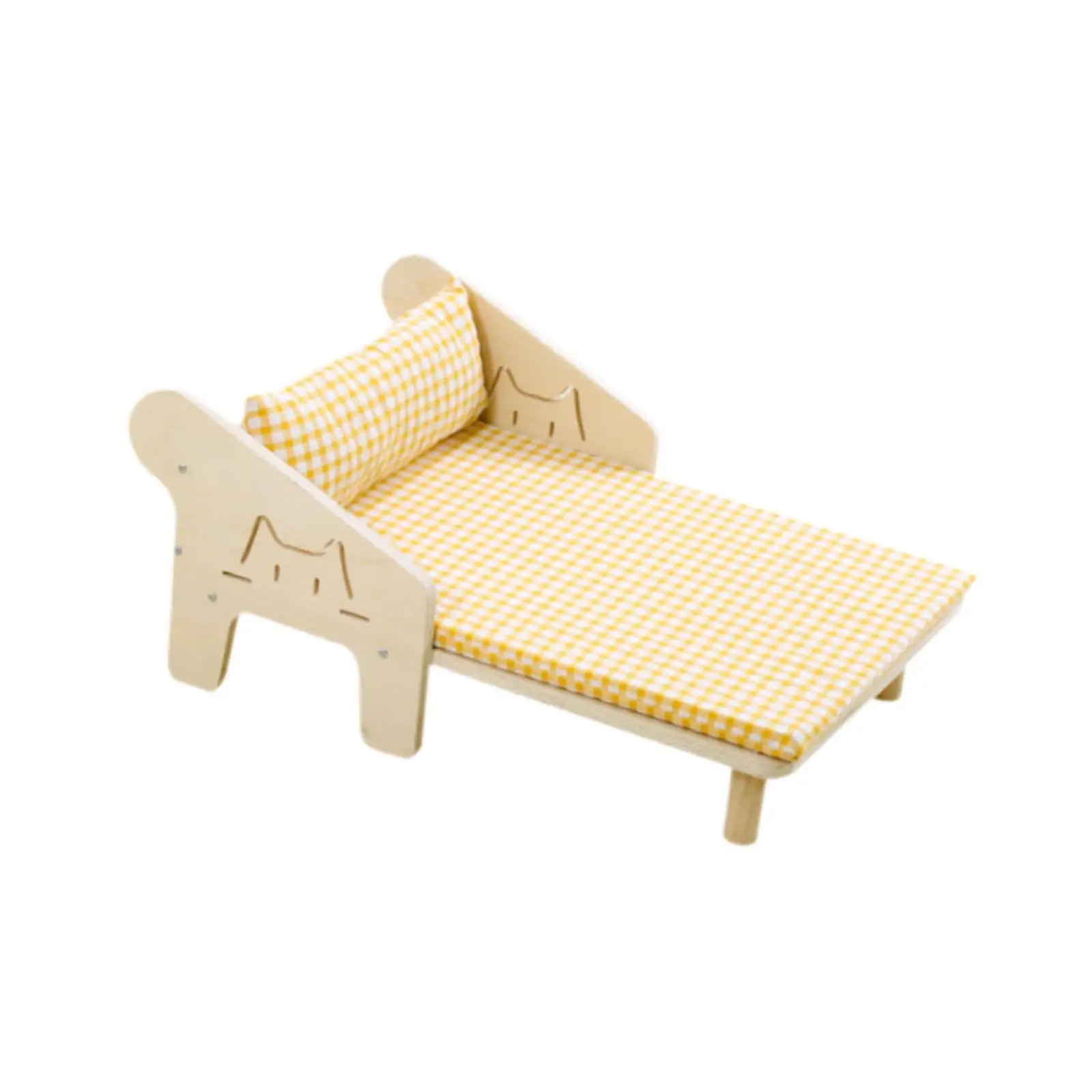 Cat Hammock Small Pet Furniture Summer Beach Wood Beach Chair Cat Bed Dog Bed Summer Essential for Sleeping Small Medium Cats