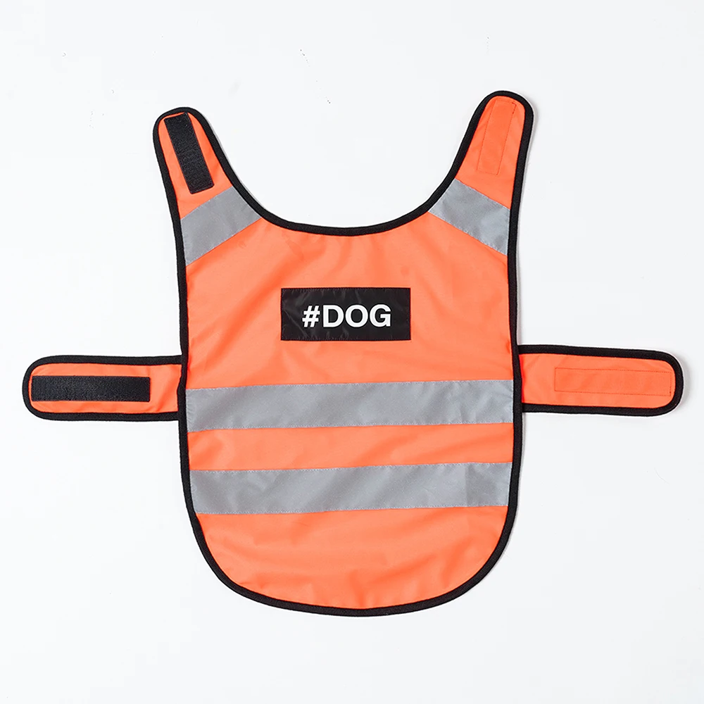 Chaleco reflectante de seguridad para perros, ropa de servicio para mascotas, chaqueta fluorescente de alta visibilidad para perros para cazar, caminar al aire libre por la noche - imagen 3
