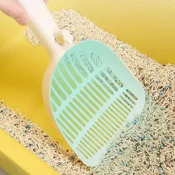 Pala para arena de gatos con orificios finos y mango largo - duradera