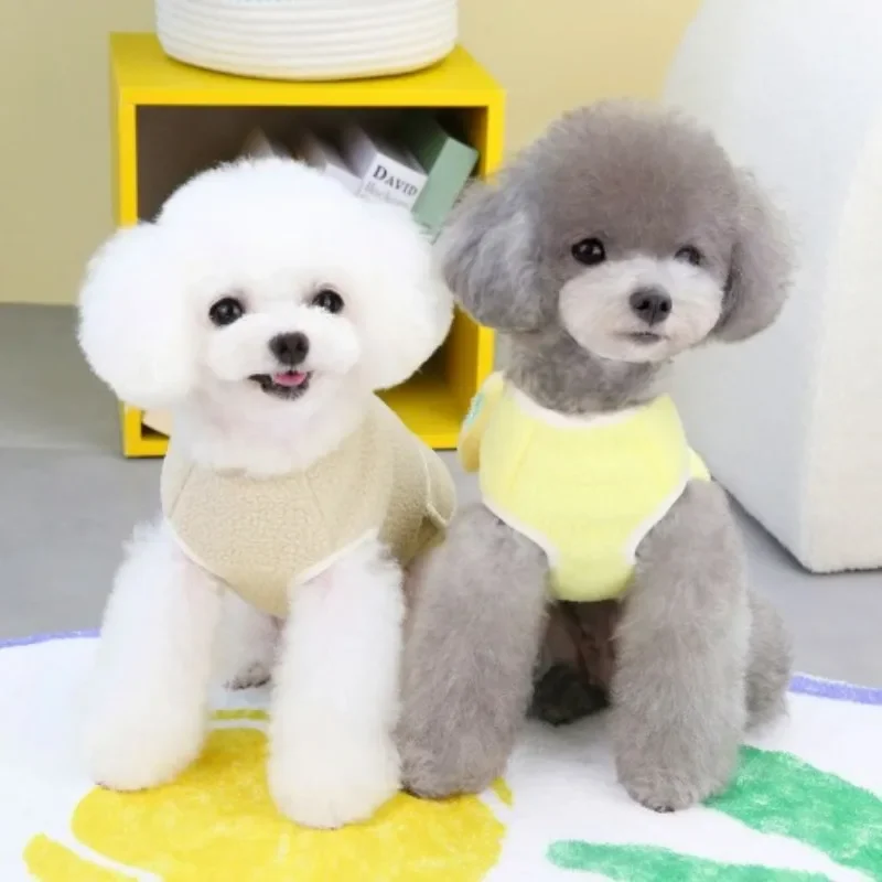 Ropa para perros, abrigo de felpa, chaleco de invierno para perros, ropa para mascotas, abrigo de piel de conejito de dibujos animados, chaquetas para cachorros para perros pequeños - imagen 2