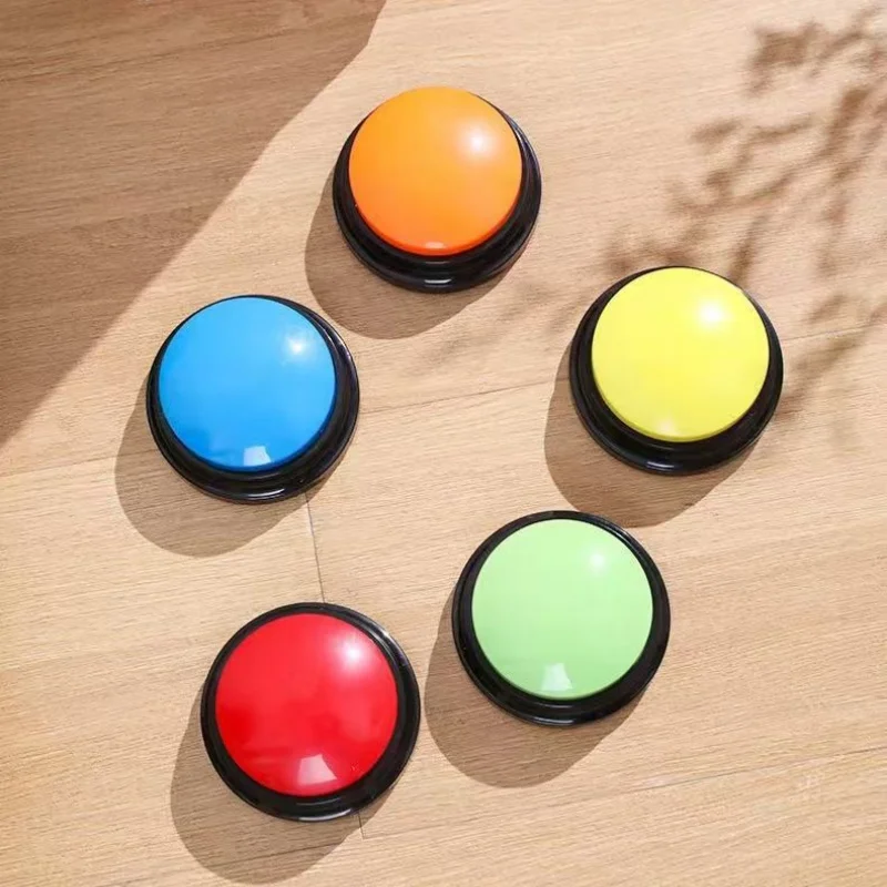 Botones de comunicación para perros, botón de grabación de voz para entrenamiento de mascotas, zumbador, reproducción de registros de 30 segundos, regalo divertido para hablar - imagen 3