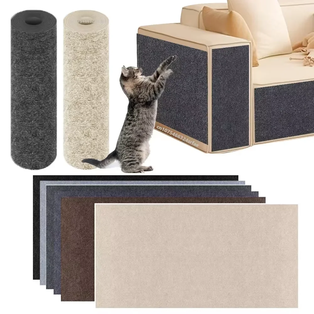 Antiarañazos para gatos, sofá, estera para gatear, poste rascador para gatos DIY, protección para sofá, alfombra autoadhesiva, tablero rascador para gatos, juguetes para gatos