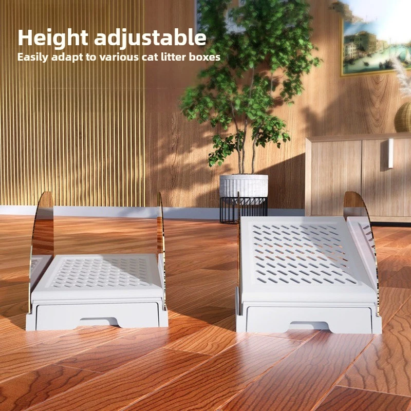 Cajón estera de arena para gatos, esteras de limpieza para gatos, filtro de arena para mascotas y gatitos, accesorios para cajas de arena para gatos, suministros de almohadilla de limpieza - imagen 2